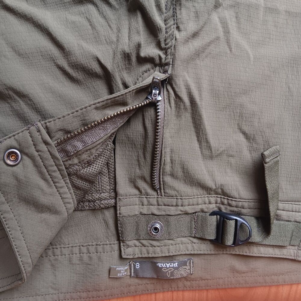 PrAna Jasmine Knicker 3/4 Capri Pants Green Style #W4JASK113 Low Rise - Picture 3 of 8